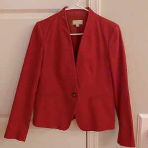 LOFT blazer, red, size 2